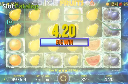 Οθόνη4. 40 Ice Fruits 6 Reels Κουλοχέρης 
