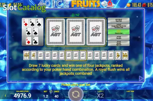 Οθόνη8. 40 Ice Fruits 6 Reels Κουλοχέρης 