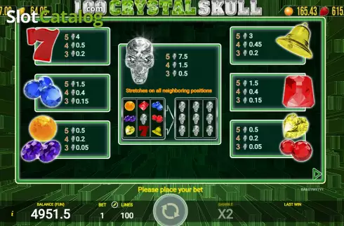 Οθόνη6. 100 Crystal Skull Κουλοχέρης