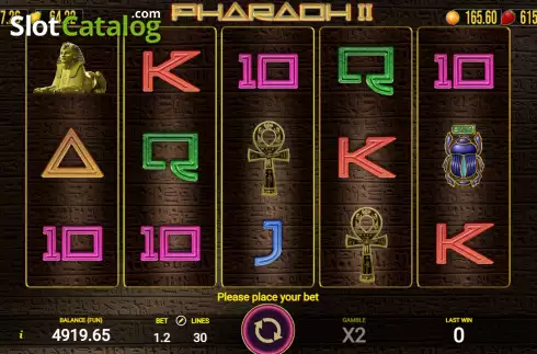 Οθόνη2. Pharaoh II (AGT Software) Κουλοχέρης