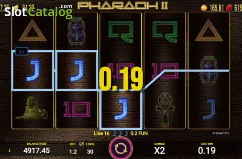 Οθόνη4. Pharaoh II (AGT Software) Κουλοχέρης