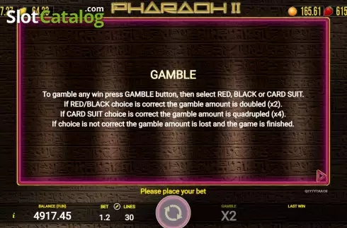 Οθόνη7. Pharaoh II (AGT Software) Κουλοχέρης