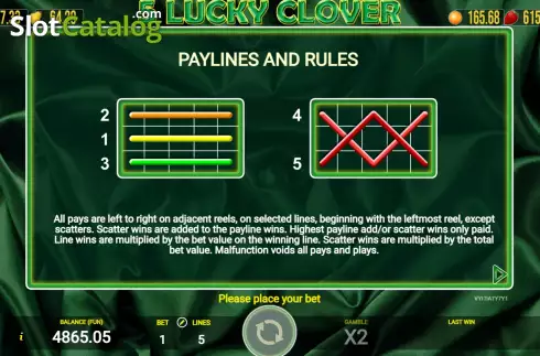 Οθόνη9. 5 Lucky Clover Κουλοχέρης 