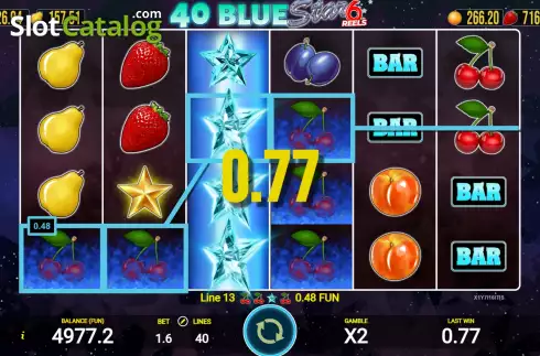 Οθόνη3. 40 Blue Star 6 Reels Κουλοχέρης