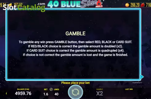 Οθόνη7. 40 Blue Star 6 Reels Κουλοχέρης