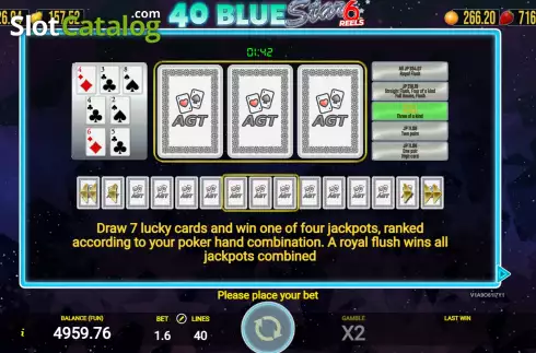 Οθόνη8. 40 Blue Star 6 Reels Κουλοχέρης