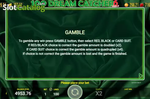Οθόνη7. 100 Dream Catcher 6 Reels Κουλοχέρης