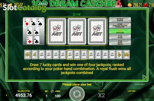 Οθόνη8. 100 Dream Catcher 6 Reels Κουλοχέρης
