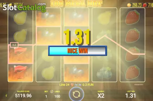 Οθόνη3. 100 Mega Hot (AGT Software) Κουλοχέρης