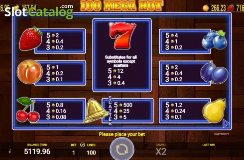 Οθόνη6. 100 Mega Hot (AGT Software) Κουλοχέρης