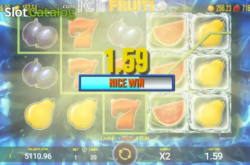 Οθόνη3. Ice Fruits (AGT Software) Κουλοχέρης