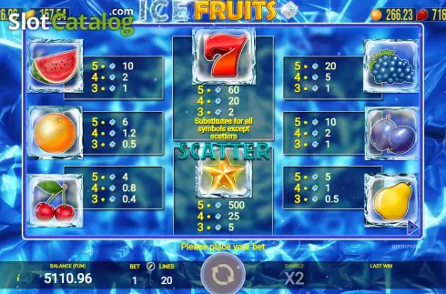 Οθόνη6. Ice Fruits (AGT Software) Κουλοχέρης