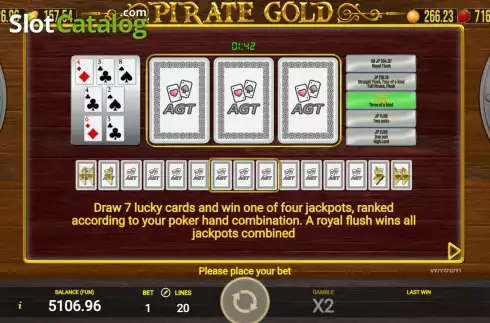 Οθόνη8. Pirate Gold (AGT Software) Κουλοχέρης