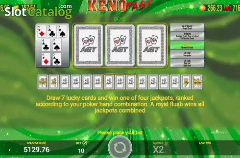 Οθόνη9. Keno Fast Κουλοχέρης