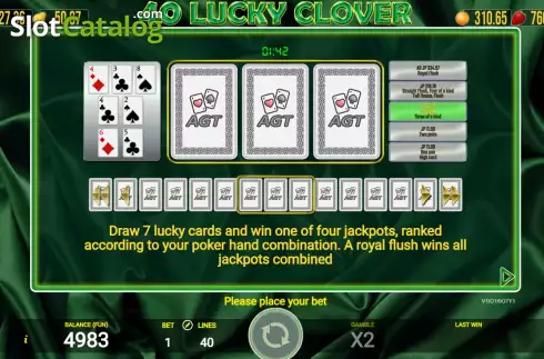 Οθόνη8. 40 Lucky Clover Κουλοχέρης 