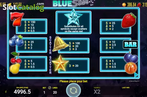Οθόνη6. Blue Star (AGT Software) Κουλοχέρης 