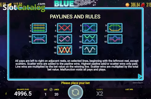 Οθόνη9. Blue Star (AGT Software) Κουλοχέρης 