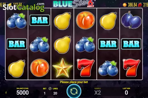 Οθόνη2. Blue Star 6 Reels Κουλοχέρης