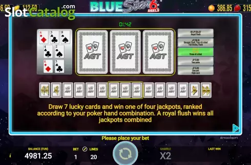 Οθόνη8. Blue Star 6 Reels Κουλοχέρης