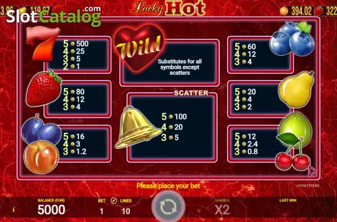 Οθόνη6. Lucky Hot (AGT Software) Κουλοχέρης