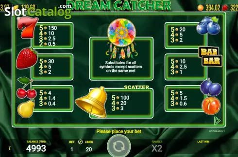 Οθόνη6. Dream Catcher (AGT Software) Κουλοχέρης