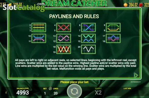 Οθόνη9. Dream Catcher (AGT Software) Κουλοχέρης