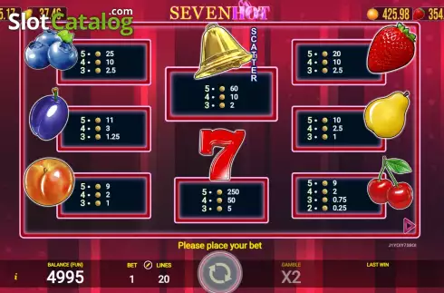 Οθόνη6. Seven Hot Κουλοχέρης
