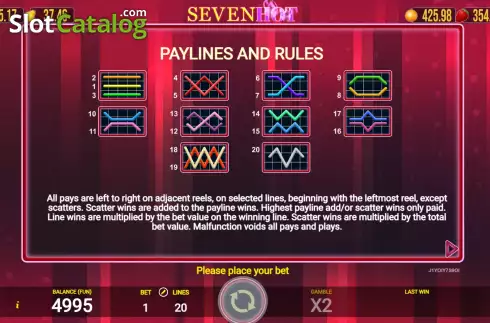 Οθόνη9. Seven Hot Κουλοχέρης