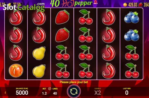 Οθόνη2. 40 Hot Pepper 6 Reels Κουλοχέρης 