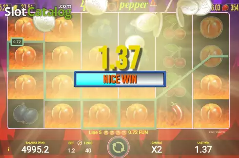 Οθόνη3. 40 Hot Pepper 6 Reels Κουλοχέρης 
