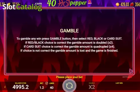 Οθόνη7. 40 Hot Pepper 6 Reels Κουλοχέρης 