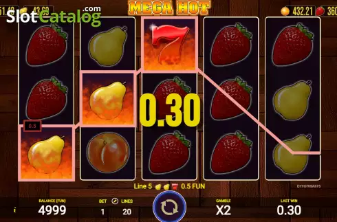Οθόνη3. Mega Hot (AGT Software) Κουλοχέρης 