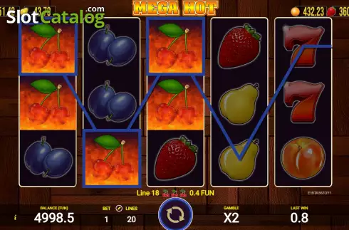 Οθόνη4. Mega Hot (AGT Software) Κουλοχέρης 