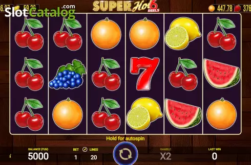 Οθόνη2. Super Hot 6 Reels Κουλοχέρης