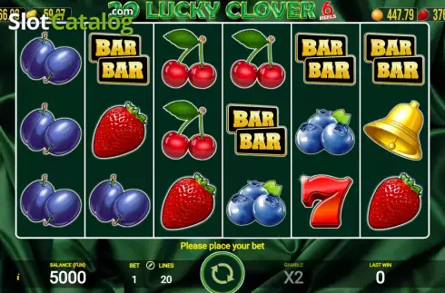 Οθόνη2. 20 Lucky Clover 6 Reels Κουλοχέρης