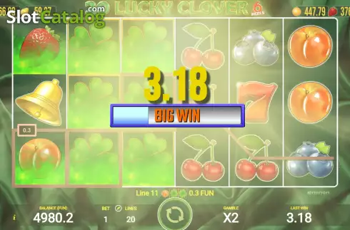Οθόνη4. 20 Lucky Clover 6 Reels Κουλοχέρης