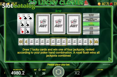 Οθόνη8. 20 Lucky Clover 6 Reels Κουλοχέρης