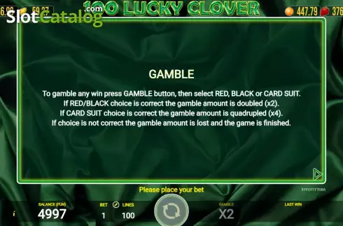 Οθόνη7. 100 Lucky Clover Κουλοχέρης