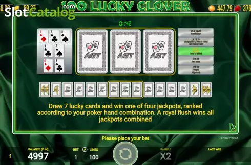 Οθόνη8. 100 Lucky Clover Κουλοχέρης