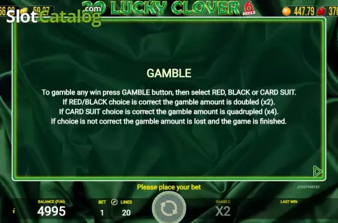 Οθόνη7. 20 Lucky Clover Κουλοχέρης