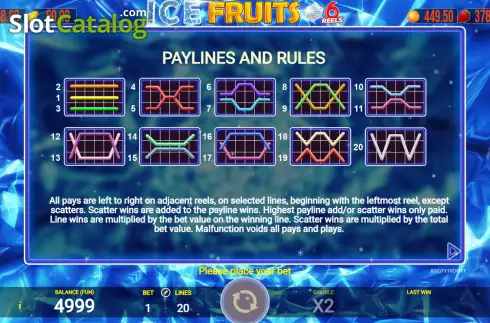 Οθόνη9. Ice Fruits 6 Reels Κουλοχέρης