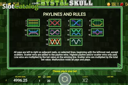 Οθόνη9. Crystal Skull (AGT Software) Κουλοχέρης