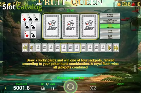 Οθόνη9. Fruit Queen (AGT Software) Κουλοχέρης