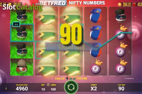 Οθόνη3. Betfred Nifty Numbers Κουλοχέρης