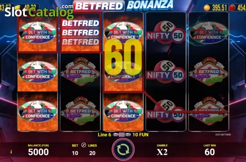 Οθόνη3. Betfred Bonanza Κουλοχέρης