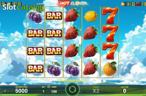 Οθόνη2. Hot Clover (AGT Software) Κουλοχέρης