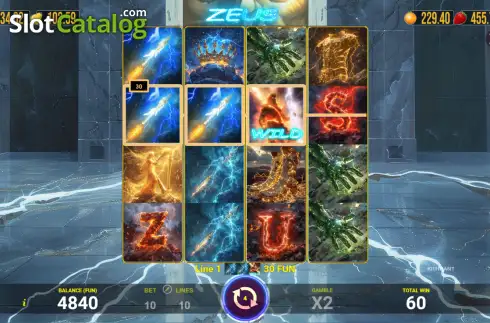 Οθόνη3. Zeus (AGT Software) Κουλοχέρης