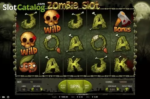 Οθόνη2. Zombie Slot (Thunderspin) Κουλοχέρης