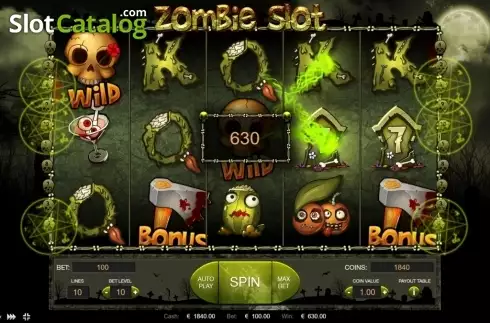 Οθόνη3. Zombie Slot (Thunderspin) Κουλοχέρης