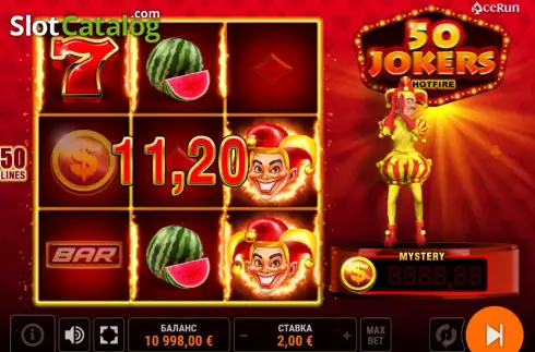 Οθόνη3. 50 Jokers Hotfire Κουλοχέρης 